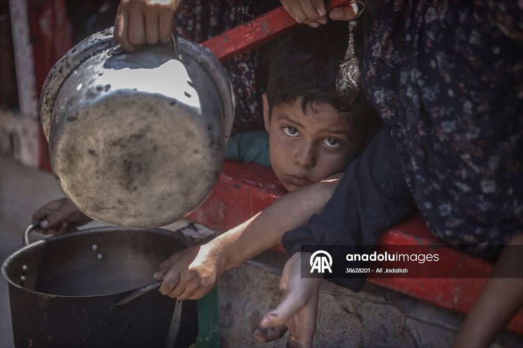 Food distributed to Palestinians battling hunger in Gaza