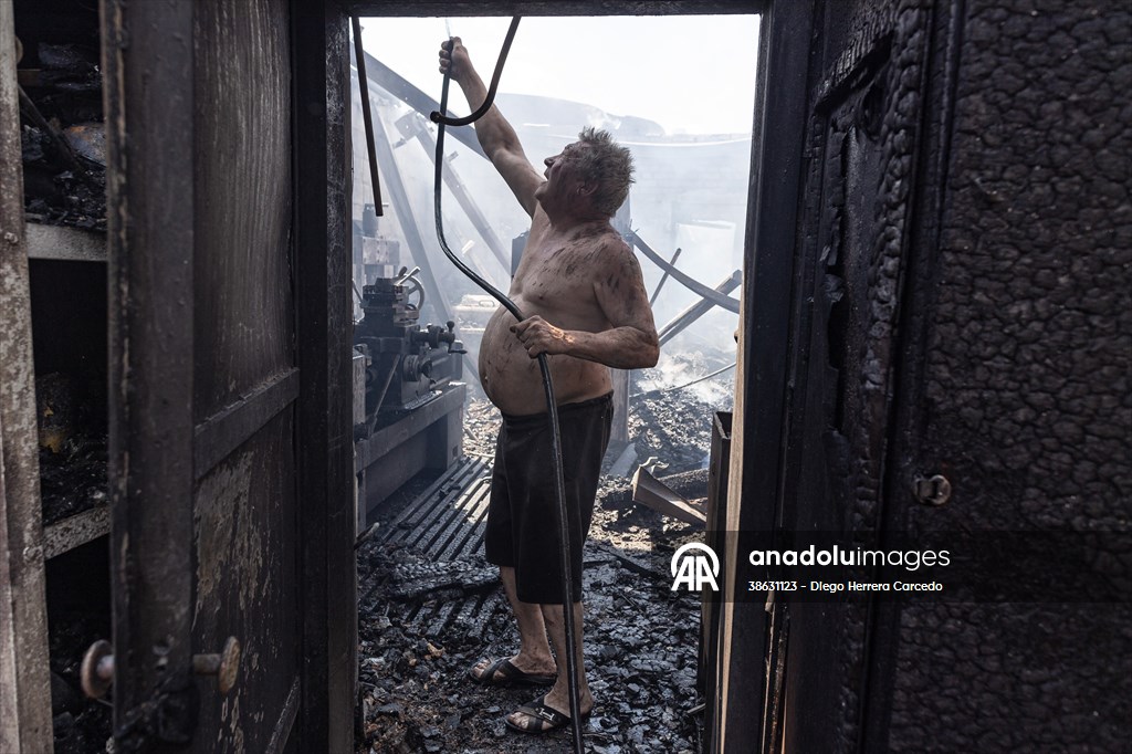 Aftermath of Russian drone strike on Kostiantynivka