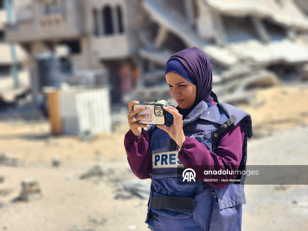 Gazze’de açlıkla mücadele eden AA serbest habercileri insani krizi aktarmayı sürdürüyor