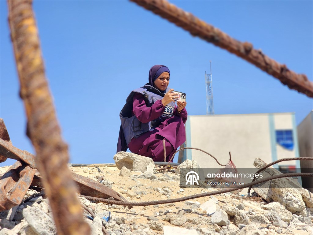 Gazze’de açlıkla mücadele eden AA serbest habercileri insani krizi aktarmayı sürdürüyor