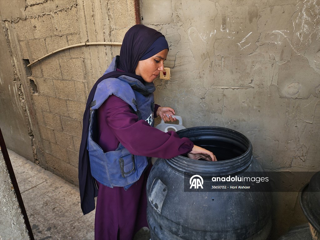 Gazze’de açlıkla mücadele eden AA serbest habercileri insani krizi aktarmayı sürdürüyor