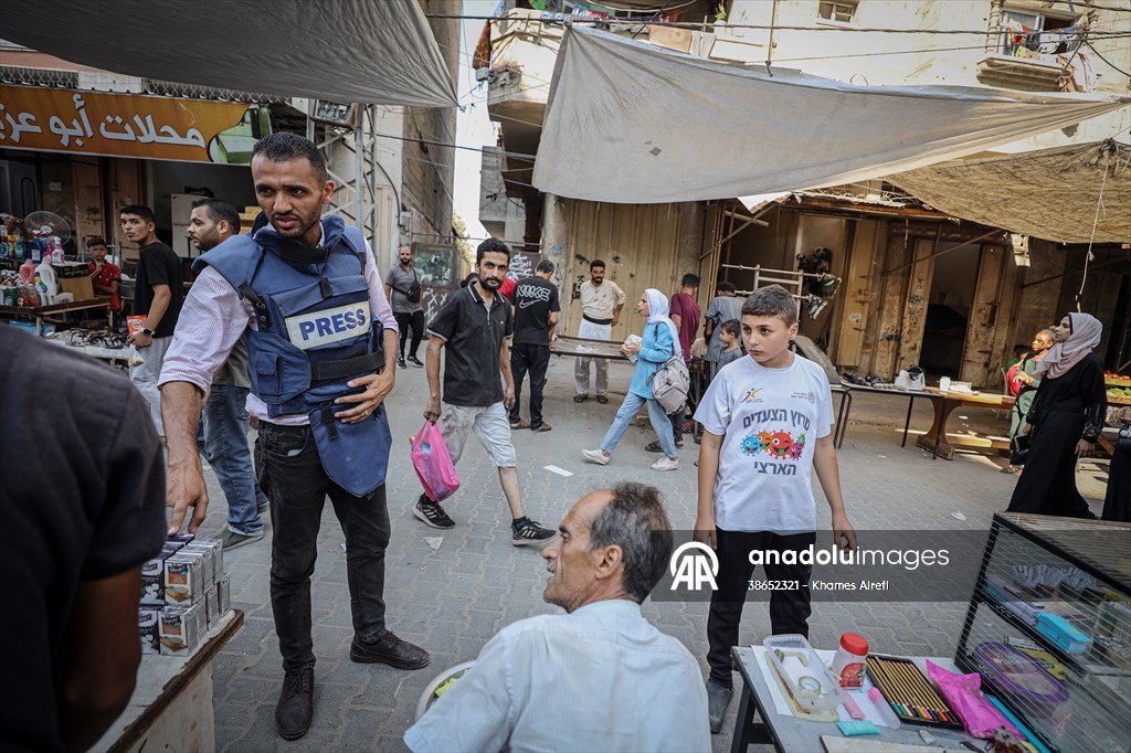 Gazze’de açlıkla mücadele eden AA serbest habercileri insani krizi aktarmayı sürdürüyor