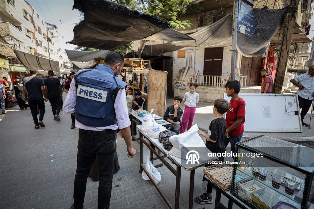 Gazze’de açlıkla mücadele eden AA serbest habercileri insani krizi aktarmayı sürdürüyor