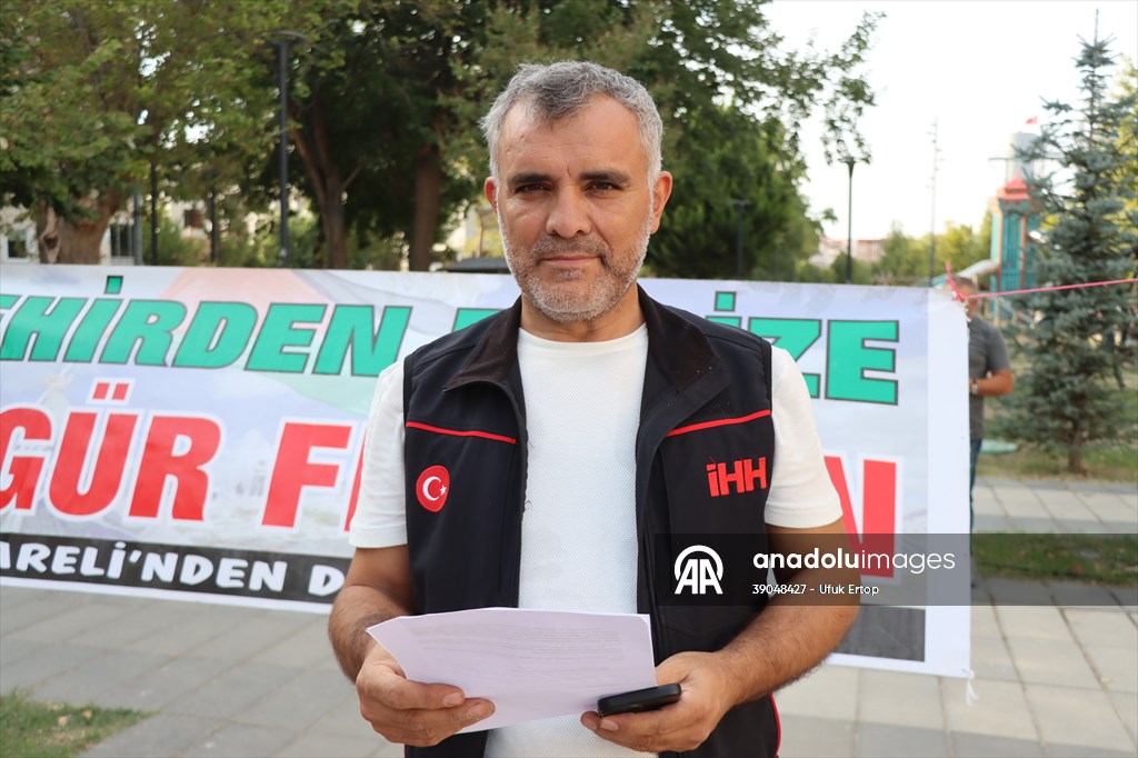 Kırklareli'nde Küresel Sumud Filosu'na destek