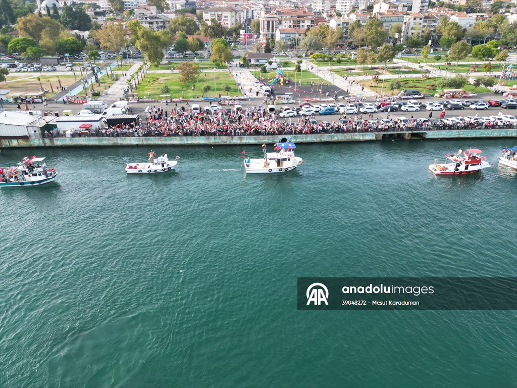 Tekirdağ'da Küresel Sumud Filosu'na destek