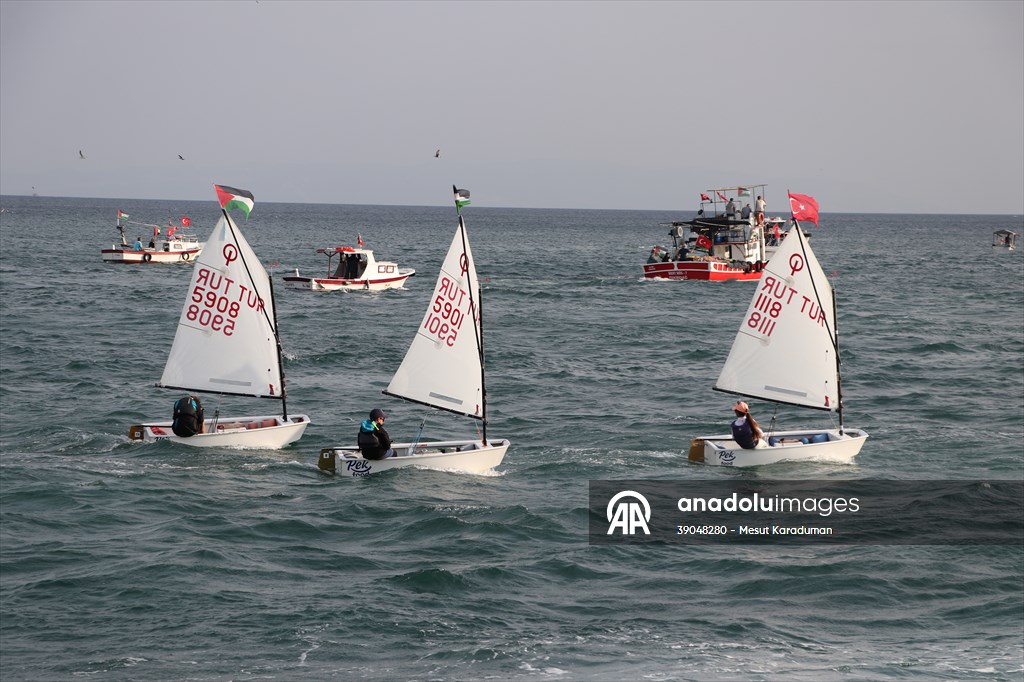Tekirdağ'da Küresel Sumud Filosu'na destek