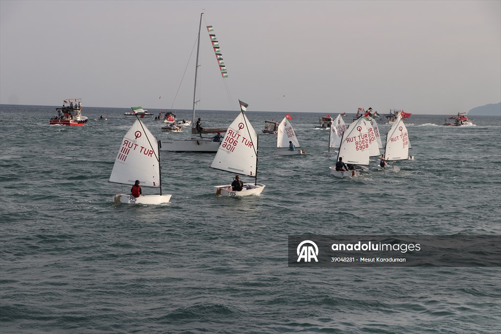 Tekirdağ'da Küresel Sumud Filosu'na destek