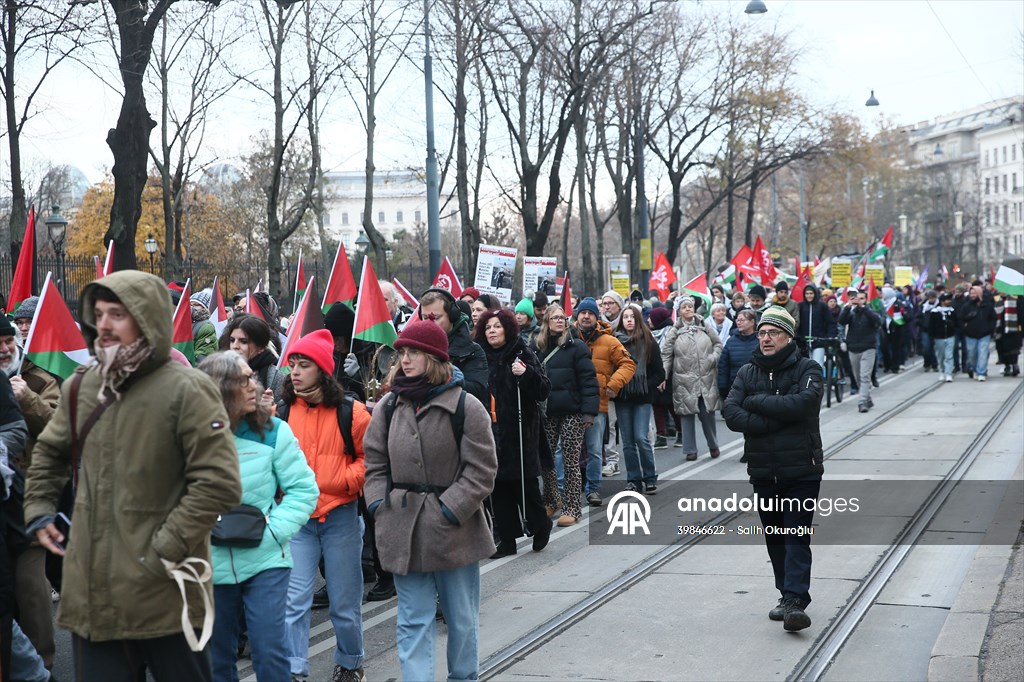 Pro-Palestinian demonstration in Vienna