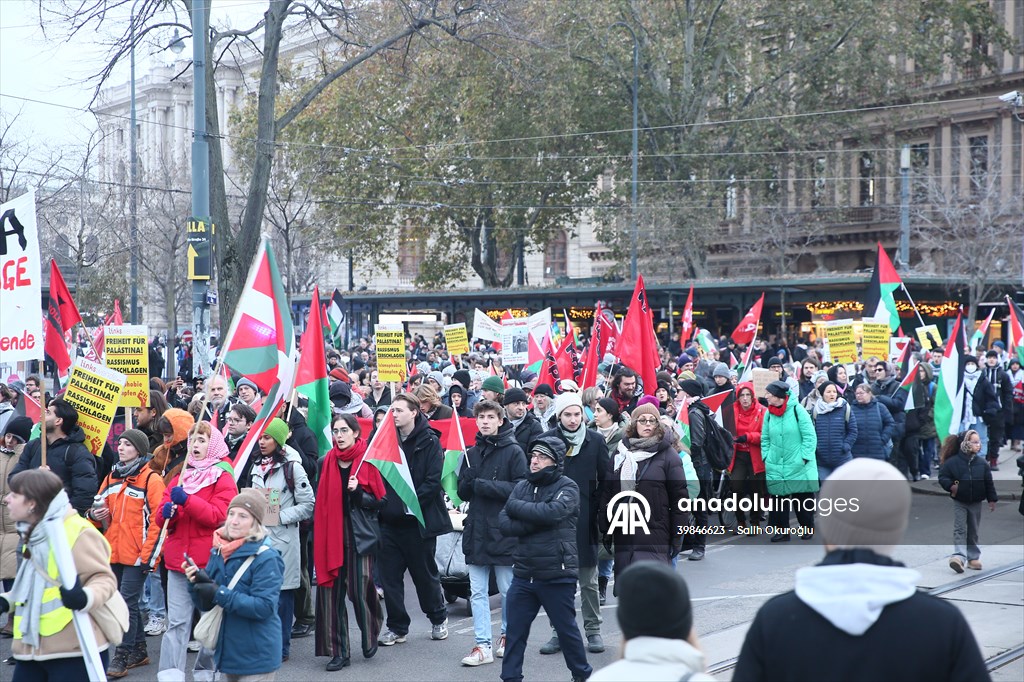 Pro-Palestinian demonstration in Vienna