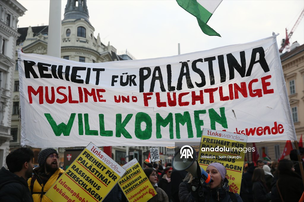 Pro-Palestinian demonstration in Vienna