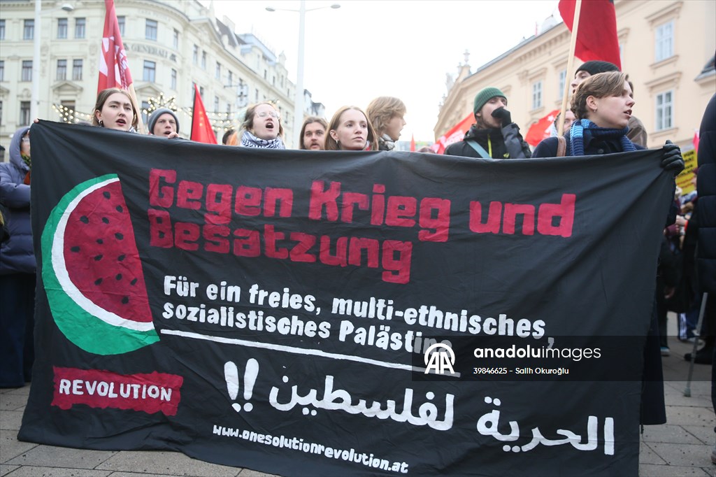 Pro-Palestinian demonstration in Vienna