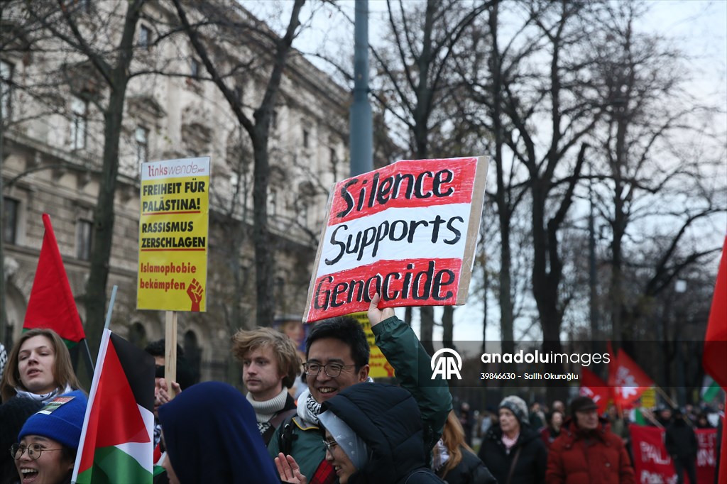 Pro-Palestinian demonstration in Vienna
