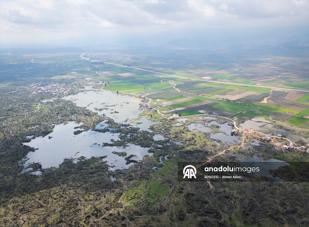 Haydarlar Gölü yağışlarla yeniden canlandı