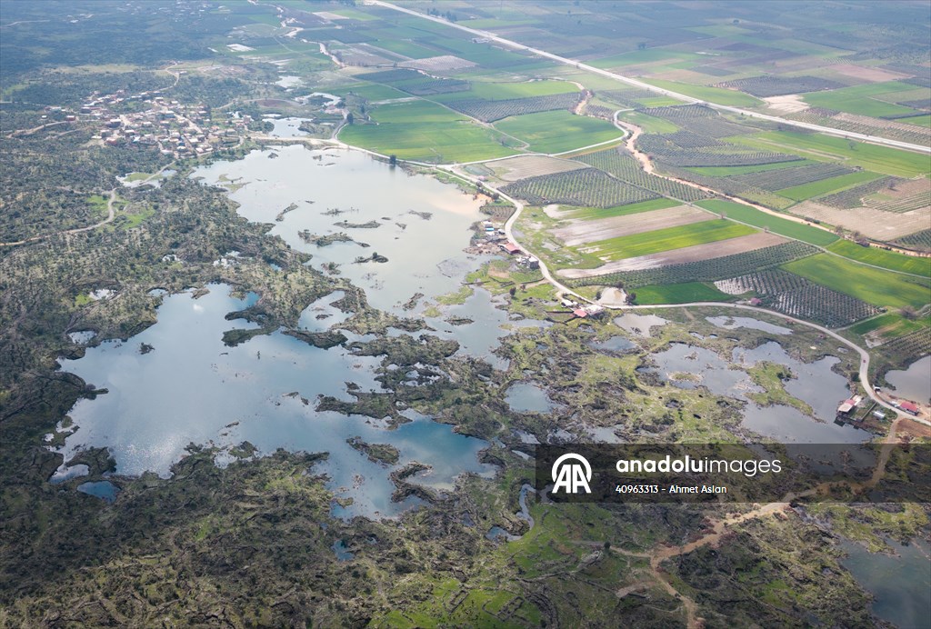 Haydarlar Gölü yağışlarla yeniden canlandı