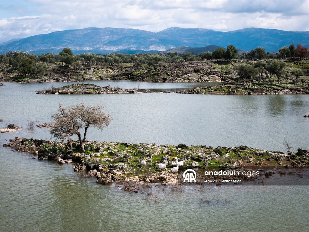 Haydarlar Gölü yağışlarla yeniden canlandı