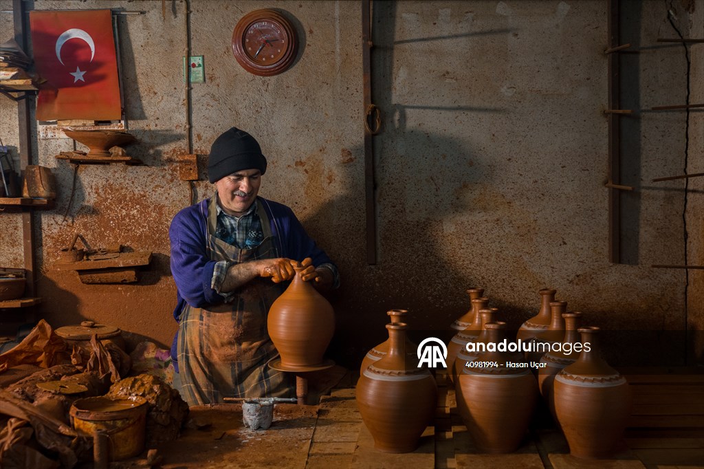 Karacasu’da çömlekçilik geleneği sürdürülüyor