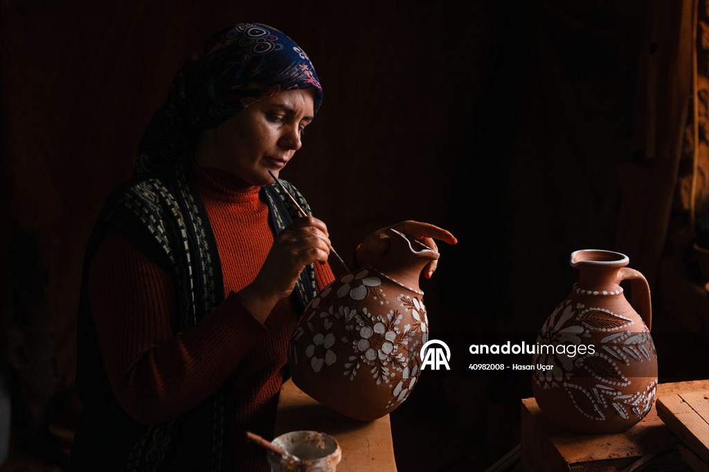 Karacasu’da çömlekçilik geleneği sürdürülüyor