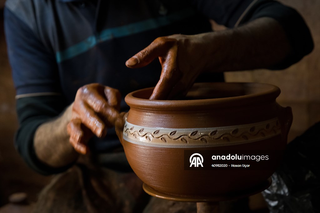 Karacasu’da çömlekçilik geleneği sürdürülüyor