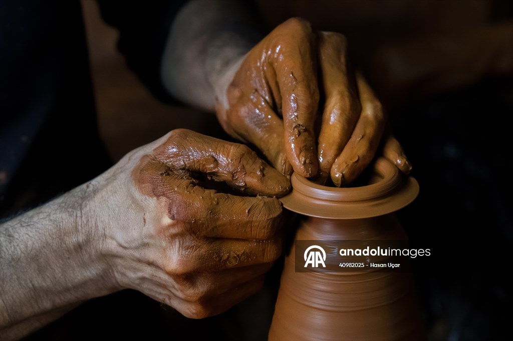 Karacasu’da çömlekçilik geleneği sürdürülüyor