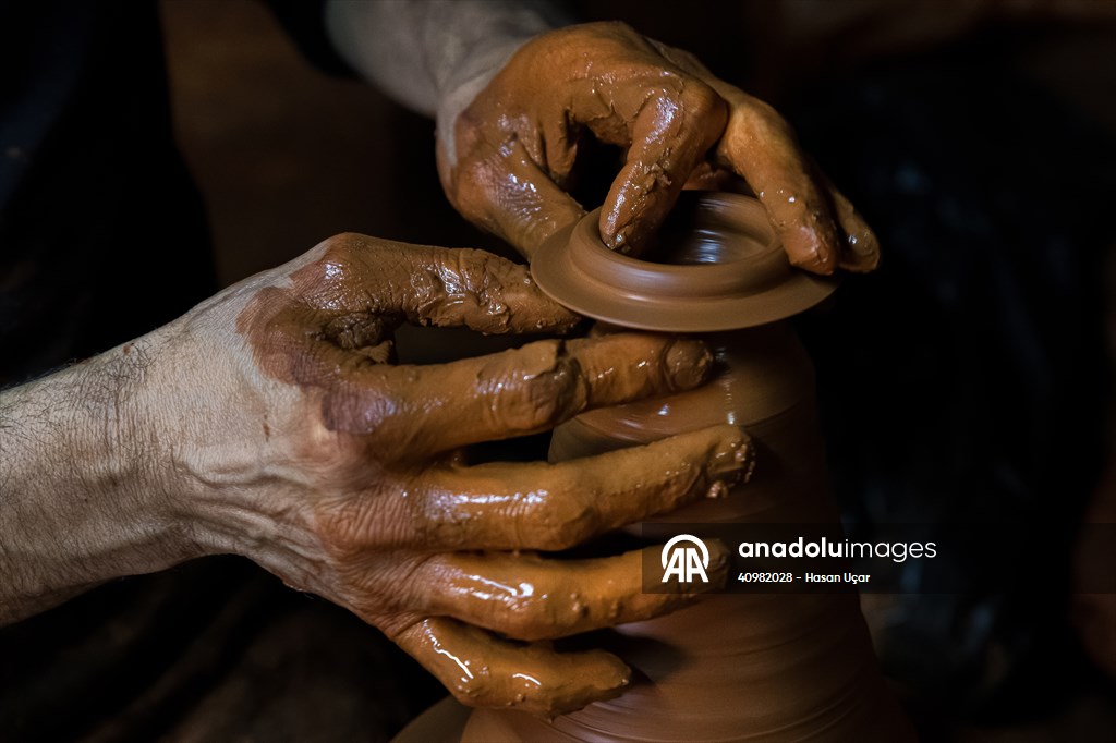 Karacasu’da çömlekçilik geleneği sürdürülüyor
