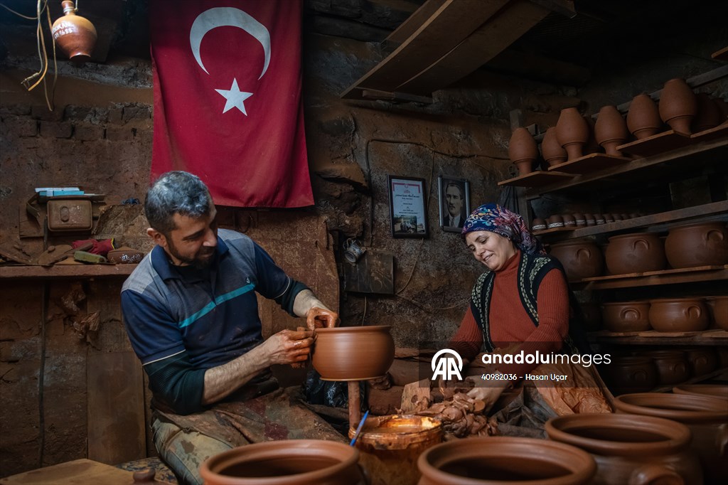 Karacasu’da çömlekçilik geleneği sürdürülüyor