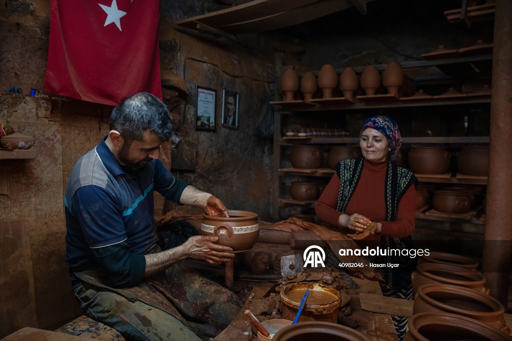 Karacasu’da çömlekçilik geleneği sürdürülüyor
