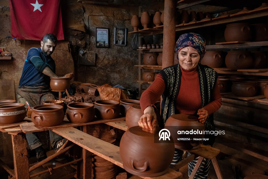 Karacasu’da çömlekçilik geleneği sürdürülüyor