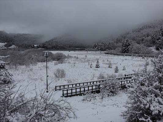Abant tabiat parkı karlar altında