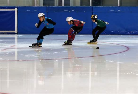 Buz pateninde "Short Track Federasyon Kupası-1" yarışları sona erdi