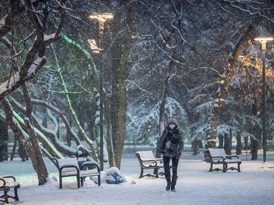 Snowfall in Ankara