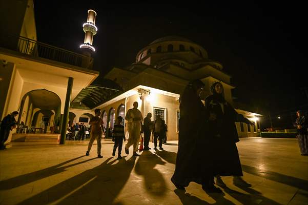 Tarawih prayer of Ramadan at the Auburn Gallipoli Mosque in Sydney