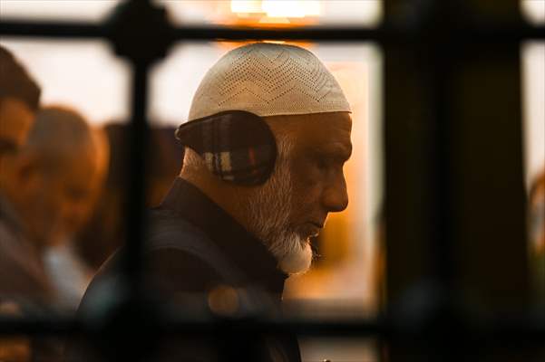 Tarawih prayer of Ramadan at the Auburn Gallipoli Mosque in Sydney
