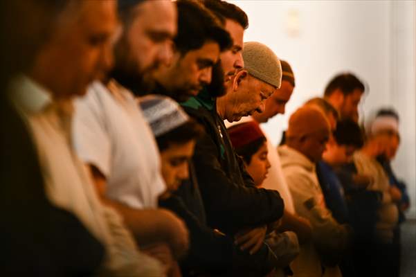 Tarawih prayer of Ramadan at the Auburn Gallipoli Mosque in Sydney