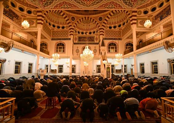 Tarawih prayer of Ramadan at the Auburn Gallipoli Mosque in Sydney