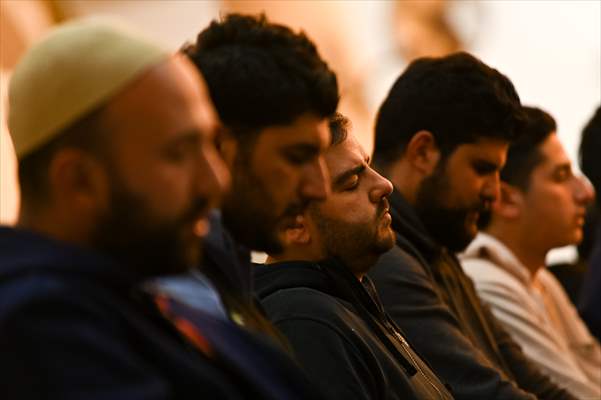 Tarawih prayer of Ramadan at the Auburn Gallipoli Mosque in Sydney