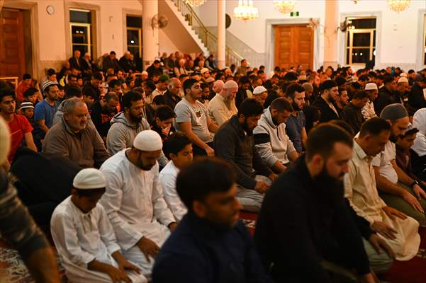 Tarawih prayer of Ramadan at the Auburn Gallipoli Mosque in Sydney