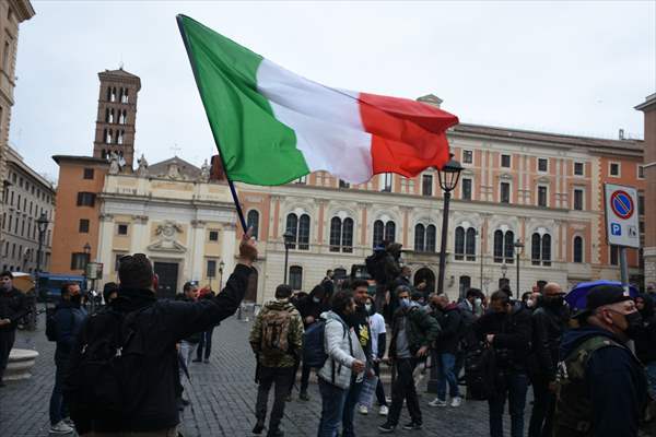 Draghi government protested in Italy over Covid-19 measures