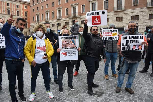 Draghi government protested in Italy over Covid-19 measures