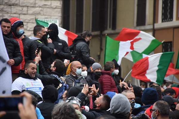 Draghi government protested in Italy over Covid-19 measures