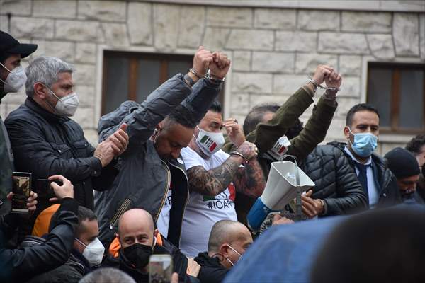 Draghi government protested in Italy over Covid-19 measures