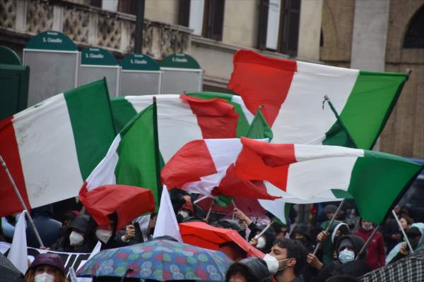 Draghi government protested in Italy over Covid-19 measures