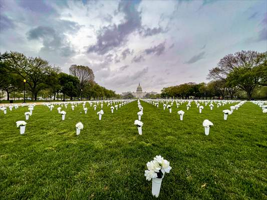 The Gun Violence Memorial On National Mall To Remember Victims Of Gun Violence