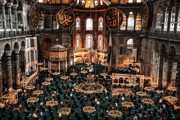 First Friday prayer of Ramadan at Hagia Sophia Grand Mosque