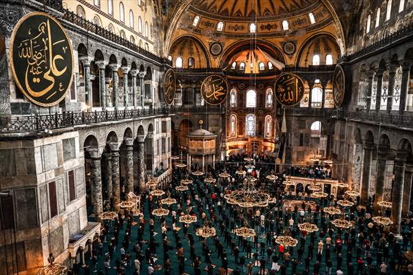 First Friday prayer of Ramadan at Hagia Sophia Grand Mosque