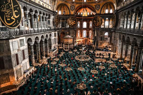 First Friday prayer of Ramadan at Hagia Sophia Grand Mosque