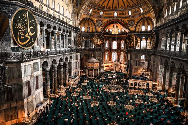 First Friday prayer of Ramadan at Hagia Sophia Grand Mosque