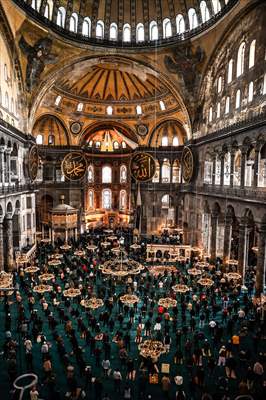 First Friday prayer of Ramadan at Hagia Sophia Grand Mosque