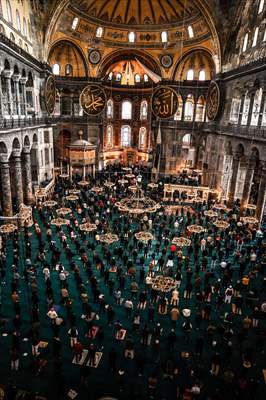 First Friday prayer of Ramadan at Hagia Sophia Grand Mosque