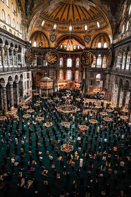 First Friday prayer of Ramadan at Hagia Sophia Grand Mosque