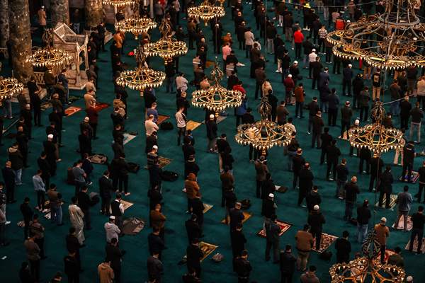 First Friday prayer of Ramadan at Hagia Sophia Grand Mosque